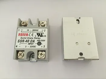 1ШТ SSR40DA Производитель SSR-40DA Реле SSR 40A, вход 3-32 В постоянного тока, выход 24-380 В переменного тока