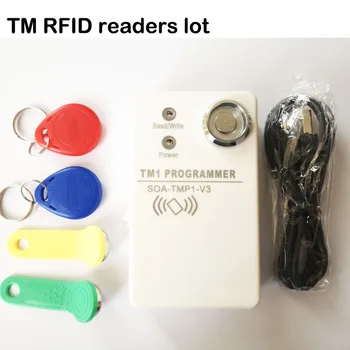 1ШТ TM RFID Копировальный Аппарат Дубликатор ручной RW1990 TM1990 TM1990B ibutton DS-1990A I-Button 125 кГц EM4305 T5577 EM4100 TM кард-ридер
