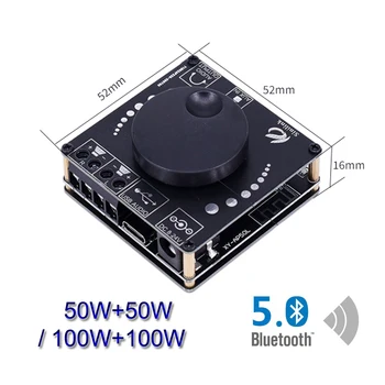 2 * 100 Вт Bluetooth 5,0 Hi-Fi Стерео Аудио Усилитель Мощности 30 Вт ~ 300 Вт TPA3116 Класса D Mini USB Музыкальная Звуковая Карта Приложение Цифровой УСИЛИТЕЛЬ