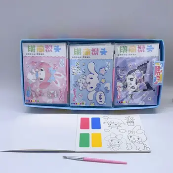24шт мультяшных акварельных нот Sanrio Melody, расписанных вручную для детей, Руководство по рисованию, сделай сам, ручка для граффити, канцелярские принадлежности для студентов