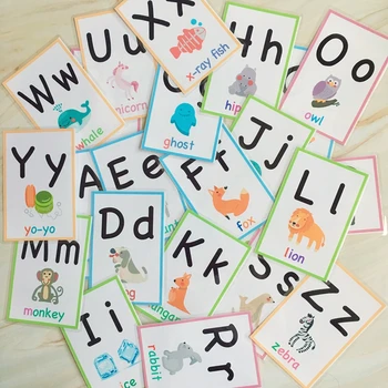 26 шт., карманные карточки с английским словом Монтессори для детей, раннее изучение языка, развивающие игрушки для детей, игры для мальчиков и девочек