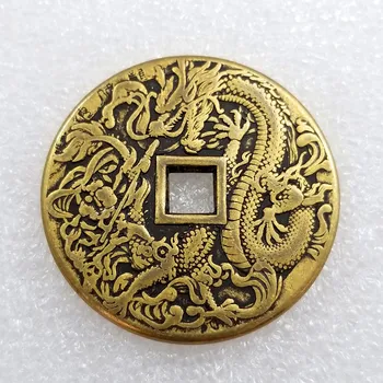 43 мм, Старомодная красивая китайская Старинная денежная монета для игр, косплея и подарков