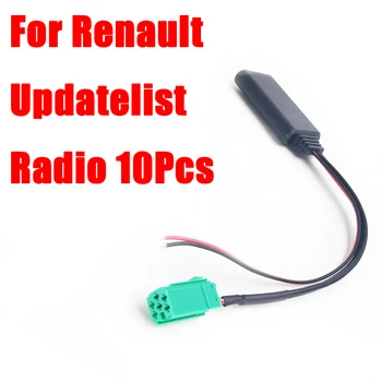 Biurlink 10шт Автомобильное Радио Bluetooth AUX Адаптер Аудиокабель Mini ISO 6PIN Разъем для Renault Update-list Стерео
