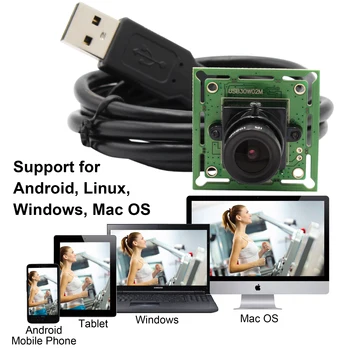 ELP 12 мм Объектив 480 P Cmos OV 7725 MJPEG 60fps VGA OEM CCTV USB Модуль камеры с UVC для Linux, Windows XP, WIN CE, MAC, SP2