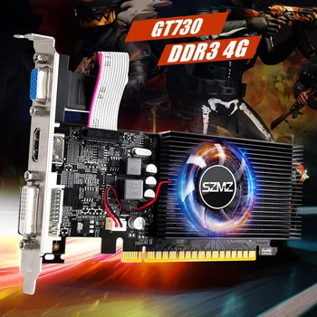 GT730 4GB DDR3 128Bit Настольная Игровая Видеокарта PCI-E2.0 16X с Охлаждающим Вентилятором для Офиса/Домашних развлечений / Легких Игр для ПК