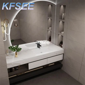 Kfsee 1шт В комплекте Мебель длиной 80 см Шкаф для ванной комнаты с зеркалом