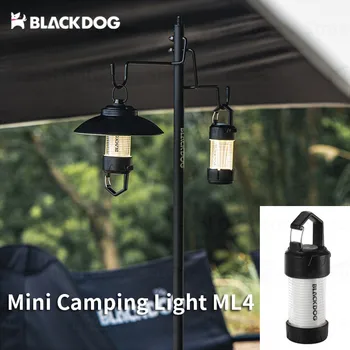 Naturehike BLACKDOG Наружная сверхлегкая Походная лампа ML4 IPX4, водонепроницаемая портативная легкая лампа для палатки с магнитным основанием, заряжающаяся через USB,