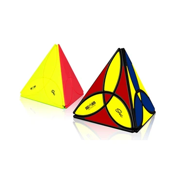 QiYi Clover Pyraminx Волшебный Куб Souptoys Профессиональный QiYi Clover Пирамида 3x3x3 Головоломка Скоростные Кубики Развивающая Игрушка