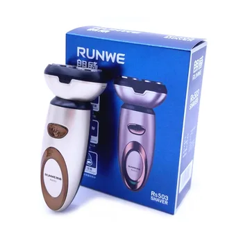 RUNWE Rs503 Мужская электрическая скоростная сетевая бритва с плавающей 2 головками, перезаряжаемая через USB, моющаяся автомобильная электрическая машинка для бритья бороды