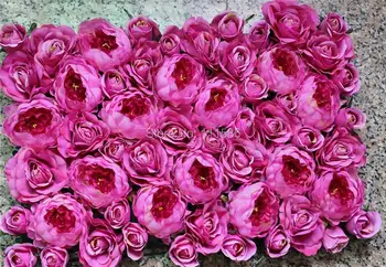 SPR Бесплатная доставка цветок пиона фушция стена свадебный фон стол центральное место цветочные украшения дорога ведет на домашний рынок цветок