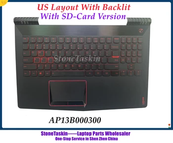 StoneTaskin Американская раскладка Для Ноутбука Lenovo Legion Y520-15IKBN Клавиатура С Подсветкой И Верхней Сенсорной Панелью Для Рук 5CB0N00202 AP13B000300