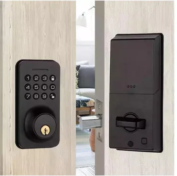 Tuya Deadbolt Smart Lock Bluetooth Password Auto Lock Fechadura Eletronica Цифровые Замки Для Входной Двери Без Ключа С ключом