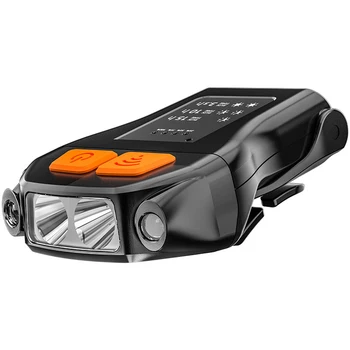 ZK20 Мини-фара с зажимом для наружного освещения, умный датчик, водонепроницаемый фонарик для велоспорта, ночной рыбалки, портативный инструмент для налобного фонаря