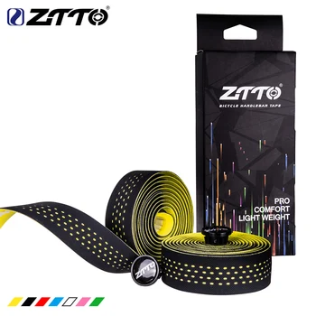 ZTTO Мягкая дорожная лента для руля велосипеда, пробковая лента для руля из EVA PU, профессиональная велосипедная амортизирующая антивибрационная пленка