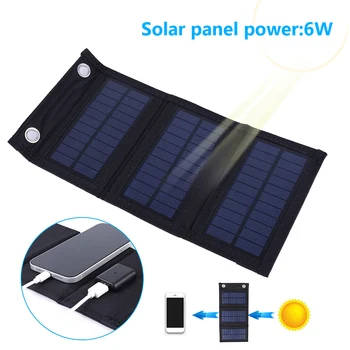 Водонепроницаемая Складная Солнечная панель для телефона, Power bank, Портативное зарядное устройство для солнечных батарей, USB, Аксессуары для кемпинга