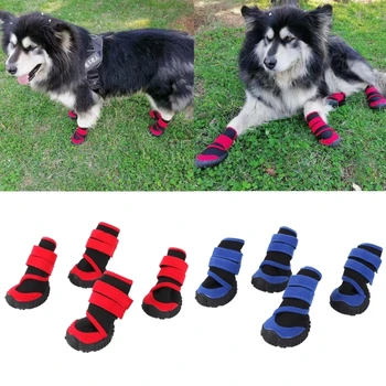 Водонепроницаемые ботинки для собак, носки для собак, зимняя обувь для домашних животных, зимние ботинки для домашних животных, зимние ботинки для собак