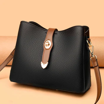 Высококачественная кожаная сумка Arrow, кошельки для женщин, 3 слоя, сумка через плечо, повседневная дизайнерская сумка-тоут, основной