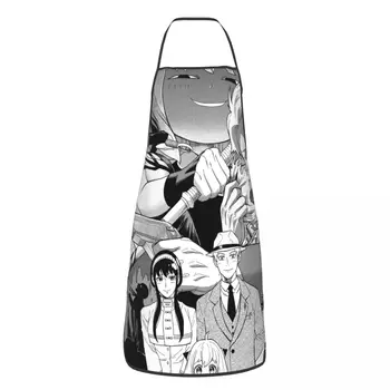 Детский подарочный фартук Anime Spy X Family 52*72 см, кухонный домашний нагрудник, скатерть для уборки дома, Садовый передничек для шеф-повара-унисекса