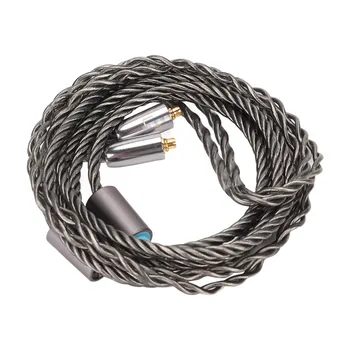 Замена кабеля для наушников из Посеребренной меди MMCX Кабель для наушников MMCX до 2,5 мм 3,5 мм 4,4 мм 3 в 1 для ES20 для SE215 для