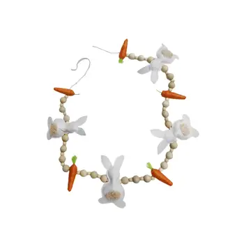 Искусственная Подвесная Гирлянда из моркови и Кролика, Праздничные украшения для дома на стене
