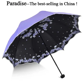 Качественный складной зонт для женщин, брендовый туристический, ветрозащитный, от дождя, модный женский зонтик от солнца для девочек, карманные зонты