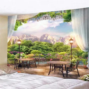 Красивое украшение стен комнаты, гобелен, настенная картина маслом в средиземноморском стиле с розами, настенная роспись в гостиной для девочек