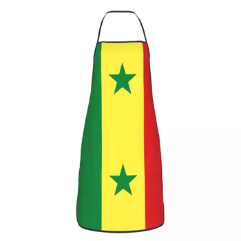 Кухонные фартуки для выпечки с флагом Сенегала, Анти-жирный фартук с флагом Сенегала для подарка шеф-повара унисекс