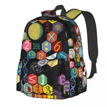 Математический рюкзак с винтажным символическим принтом, модные рюкзаки для подростков, велосипедные Прочные школьные сумки, дизайнерский рюкзак