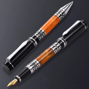 Модный дизайн, Перьевая ручка с чернилами в форме древнего нефрита, роскошные офисные ручки для деловых мужчин