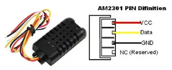 Модуль цифрового датчика температуры и Влажности AM2301 1/5/20 метра Работает Для RTU5023 S264 S264