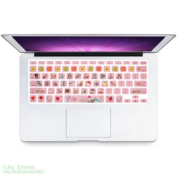 Мультяшный Лесной Зверь Чехол для клавиатуры Силиконовая Кожа для MacBook Air 13.3 для MacBook Pro 13 15 с Сетчаткой или без нее