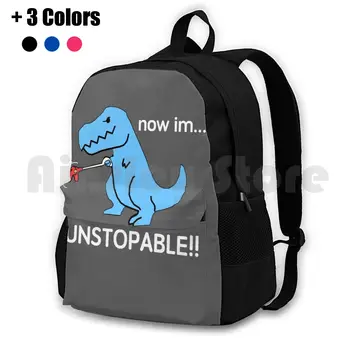 Неостанавливаемый Динозавр, походный рюкзак для верховой езды, спортивная сумка для скалолазания, Возможный динозавр, Забавный Крутой стиль, Художественный динозавр Photoshop