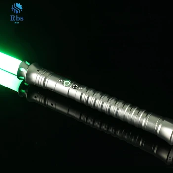 Новый световой меч с металлической ручкой 80 см и многоразовым лезвием световой меч с изменяющимся цветом RGB лазерный меч power duel оружие можно выбить
