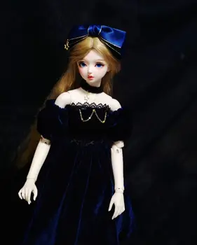 Одежда для куклы BJD черное платье подходит для 1/3 куклы продаем только платье