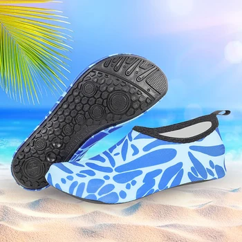 Пляжная водная обувь унисекс, мягкая обувь для серфинга, плавания, дышащий быстросохнущий эластичный шнурок, удобный для подводного плавания на открытом воздухе