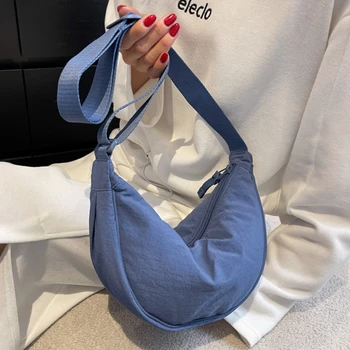Повседневная нейлоновая сумка-бродяга через плечо для женщин, дизайнерские сумки через плечо, женская дорожная сумка-тоут большой емкости, женские кошельки 2023