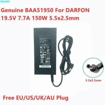 Подлинный BAA51950 19,5 V 7.7A 150 Вт 5,5x2,5 мм Адаптер Переменного Тока Для Зарядного Устройства Для Ноутбука DARFON MSI
