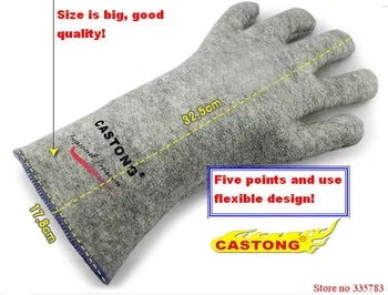промышленные нагревательные перчатки на 300 градусов, высокотемпературные противопожарные перчатки, высококачественные огнестойкие перчатки, широко используемые
