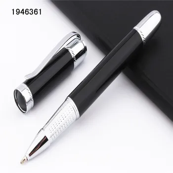 Роскошные ручки 522 черного цвета, грубый тяжелый корпус, Деловая офисная ручка-роллер со средним пером, новинка