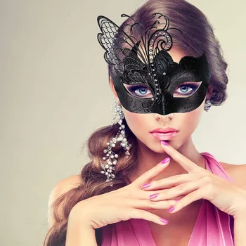 Сексуальная Венецианская маска, Маскарадная маска для карнавала Марди Гра, косплей, вечеринка на Хэллоуин, полумаска для лица