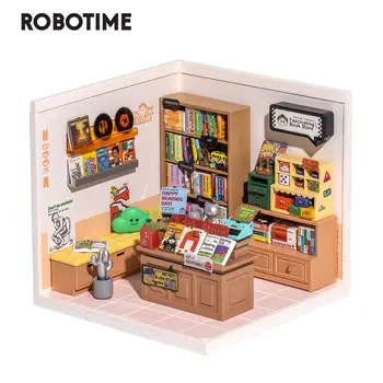 Серия пластиковых 3D-головоломок Robotime Rolife Super Store, миниатюрный кукольный домик 