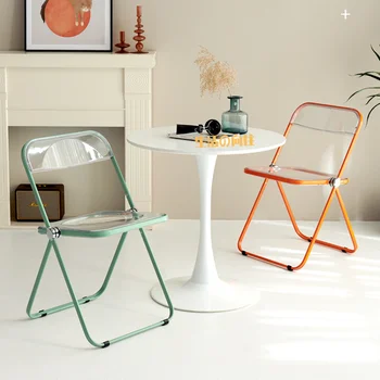 Складной обеденный стул в скандинавском стиле, Расслабляющий Индивидуальный Дизайнерский Обеденный стул для рыбалки, Походная кухонная мебель Sillas Comedor