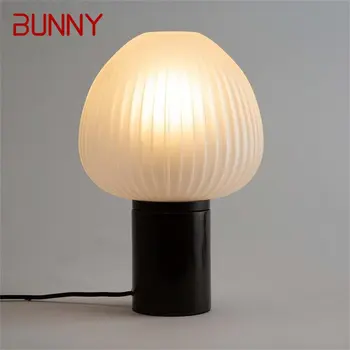 Современная настольная лампа BUNNY Простого дизайна, декоративная светодиодная лампа для дома, прикроватный грибовидный настольный светильник