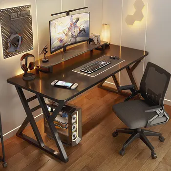 Современные минималистичные настольные компьютерные столы Офисная мебель Интернет-кафе Игровой стол Домашний студенческий письменный стол Компьютерные столы