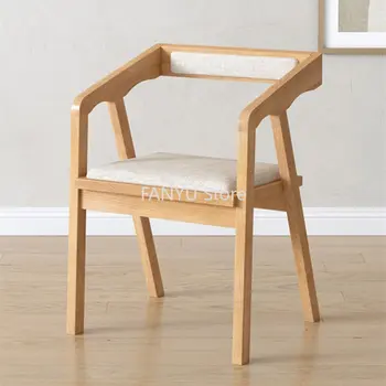 Современные минималистичные Обеденные стулья Деревянные Обеденные стулья для домашней косметики Креативный Прием Sillas Мебель для балкона Comedor WZ50DC