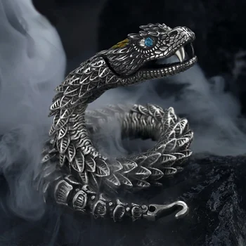 Трехмерный браслет Мужской Модный, властный Ретро-кран коллекционного уровня Smart Dragon Bracelet