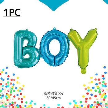 Украшение вечеринки по случаю Дня рождения воздушным шаром Из алюминиевой пленки с воздушным шаром для мальчиков