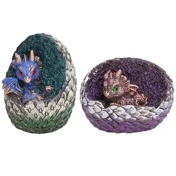 Фигурки драконов Интересное декоративное яйцо дракона для офиса для спальни