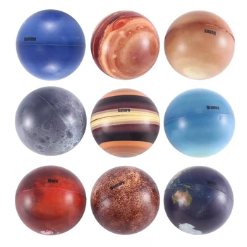 Шарики для стресса Солнечной системы, Антистрессовый мяч, Планеты Для детей, игрушки Солнечной системы, модель Planet Squishy Balls, Развивающая игрушка