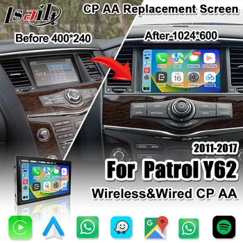 Экран Lsailt 8 дюймов CP AA HD для Nissan Patrol Y62 2011-2017 Infiniti M G с USB для воспроизведения видео в автомобиле